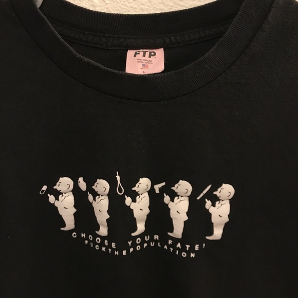 FTP choose your fate tee black fuckthepopulation - Picture 2 of 2